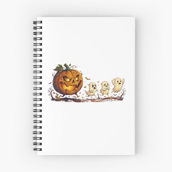 Item preview, Funny Halloween Pumpkin Chasing Bats designed and sold by bilal sibgui.