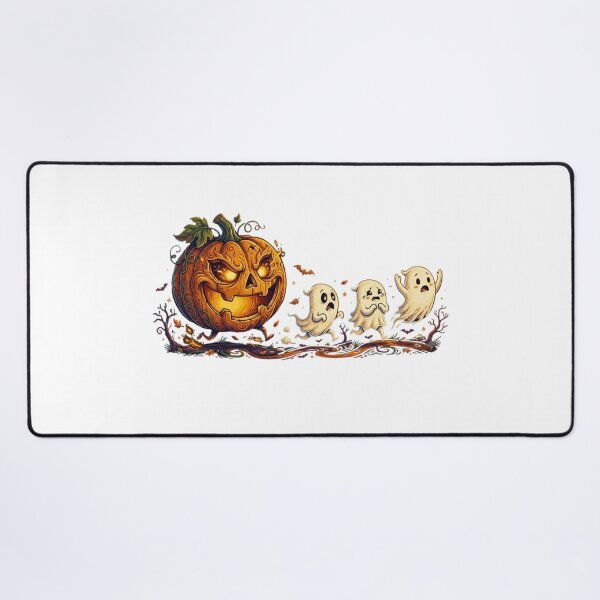 Item preview, Funny Halloween Pumpkin Chasing Bats designed and sold by bilal sibgui.