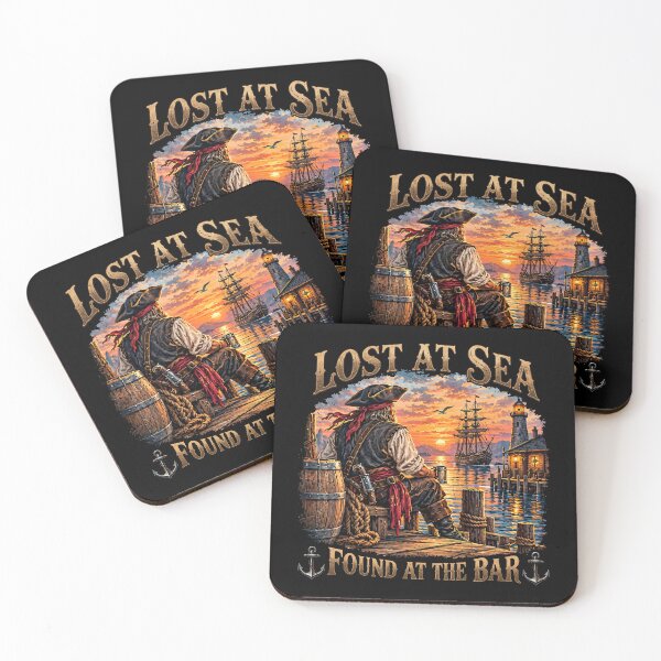 Item preview, Lost At Sea Found At The Bar Cruise Sarcastic Humor designed and sold by ArtSantosv.
