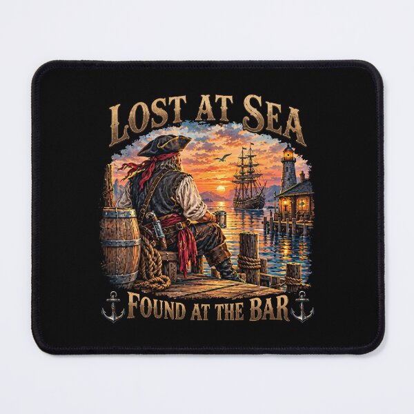 Item preview, Lost At Sea Found At The Bar Cruise Sarcastic Humor designed and sold by ArtSantosv.
