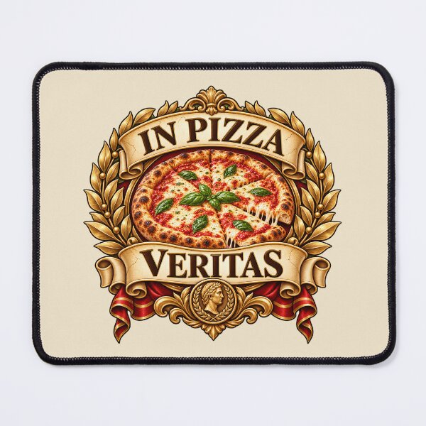 Item preview, In Pizza Veritas – Funny Latin Pizza Quote Roman Food Pun designed and sold by MetaModel Editions.