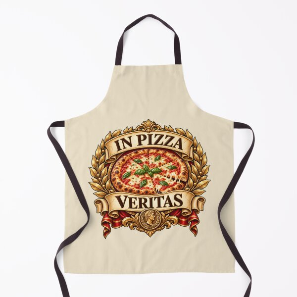 Item preview, In Pizza Veritas – Funny Latin Pizza Quote Roman Food Pun designed and sold by MetaModel Editions.