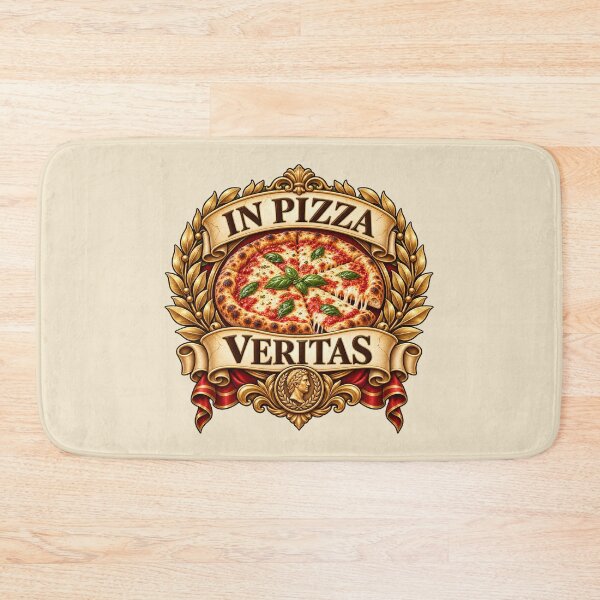 Item preview, In Pizza Veritas – Funny Latin Pizza Quote Roman Food Pun designed and sold by MetaModel Editions.