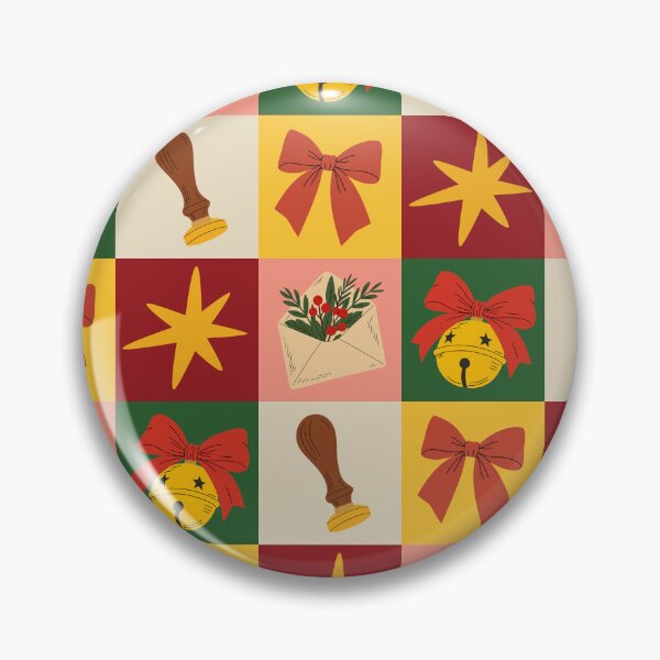 Item preview, Christmas Checkered Pattern with Jingle Bells and Holiday Envelopes designed and sold by AllaMashycheva.