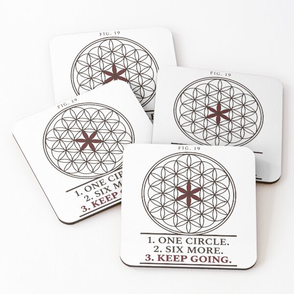 Item preview, Flower of Life Geometry Plate: One Circle, Six More designed and sold by Osmose-Studio.
