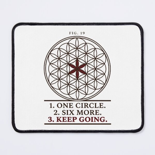 Item preview, Flower of Life Geometry Plate: One Circle, Six More designed and sold by Osmose-Studio.