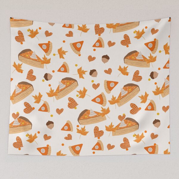 Item preview, Autumn Pumpkin Pie Pattern Cozy Thanksgiving Fall Leaves designed and sold by Little-Miracle.