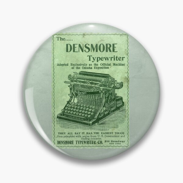 Item preview, Vintage Densmore Typewriter Advertisement Antique Ephemera Print Green designed and sold by Ghoul Enterprises.