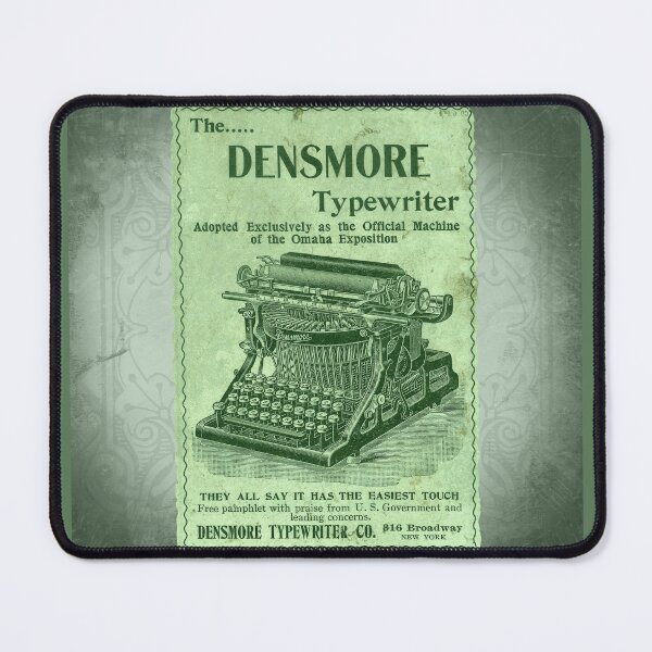 Item preview, Vintage Densmore Typewriter Advertisement Antique Ephemera Print Green designed and sold by Ghoul Enterprises.