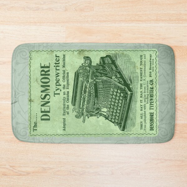 Item preview, Vintage Densmore Typewriter Advertisement Antique Ephemera Print Green designed and sold by Ghoul Enterprises.