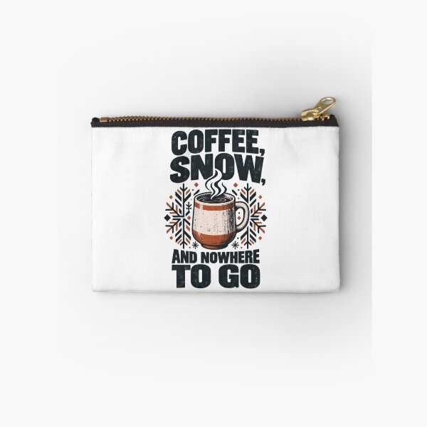 Item preview, Distressed Winter Coffee and Snow Typography designed and sold by FUIRY .