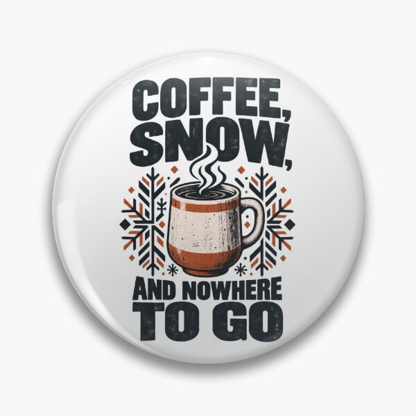 Item preview, Distressed Winter Coffee and Snow Typography designed and sold by FUIRY .