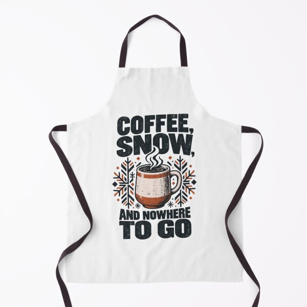 Item preview, Distressed Winter Coffee and Snow Typography designed and sold by FUIRY .