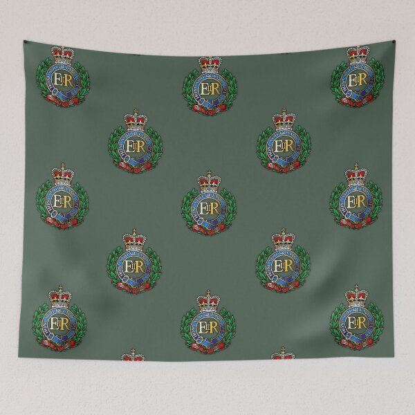 Item preview, Royal Engineers Cap Badge in colour (ER) designed and sold by Auburn-Art.