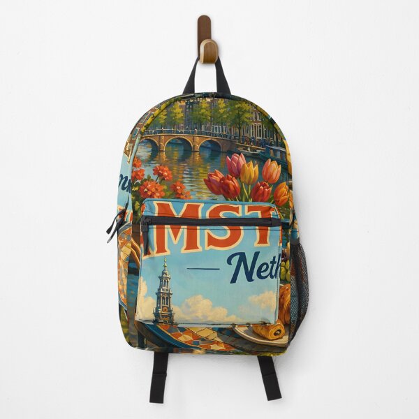 Item preview, Amsterdam Netherlands - Scenic Style Travel Poster designed and sold by LSVart.