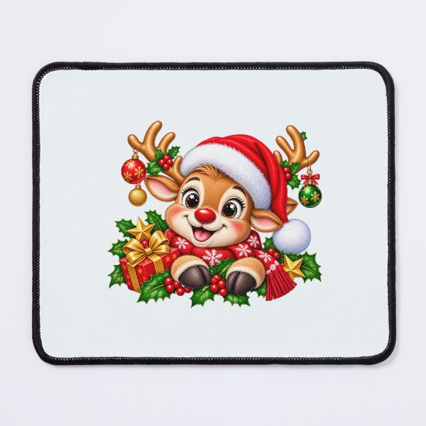 Item preview, Adorable Reindeer Christmas Holiday PNG Design designed and sold by annenambiro.