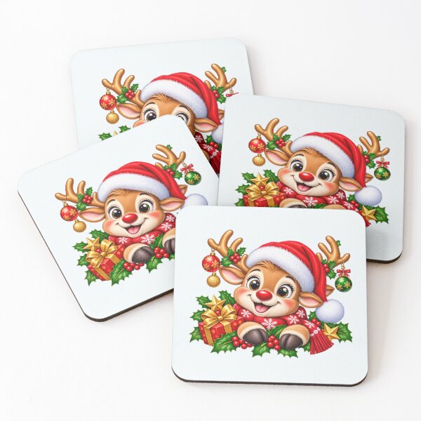 Item preview, Adorable Reindeer Christmas Holiday PNG Design designed and sold by annenambiro.