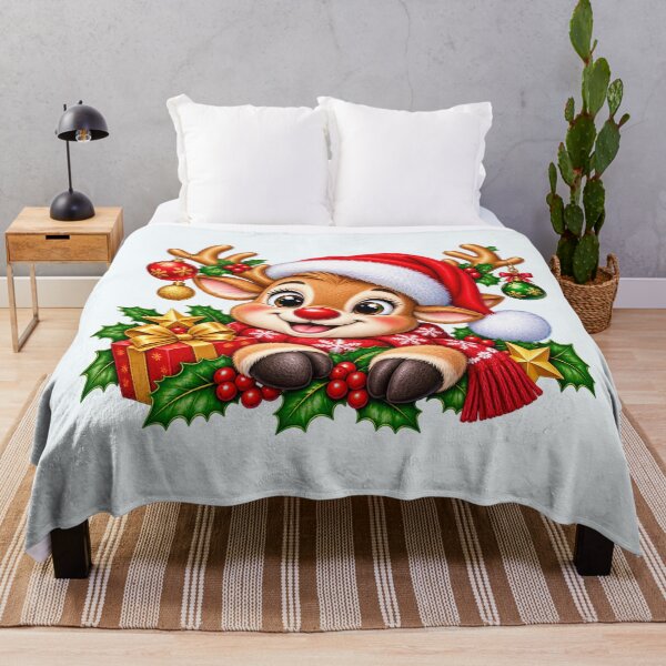 Item preview, Adorable Reindeer Christmas Holiday PNG Design designed and sold by annenambiro.