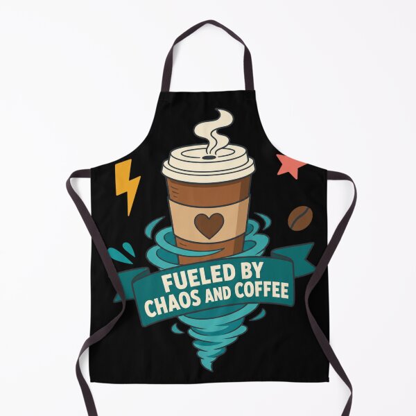 Item preview, Fueled by Chaos and Coffee Funny Coffee Lover Tornado Design designed and sold by EpicInks24.