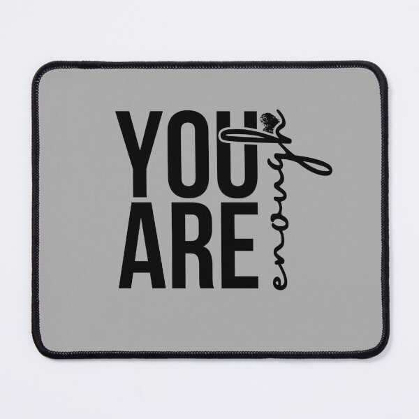 Item preview, You Are Enough Motivational Scissors Typography designed and sold by Mr besho.