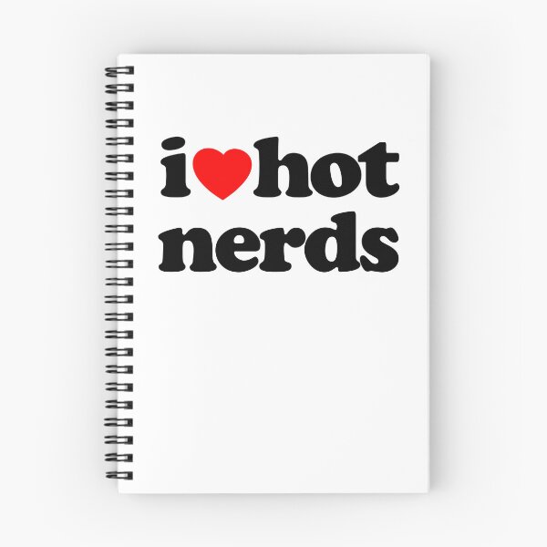 Item preview,  I Love Hot Nerds STEM Geek Graphic Black Text designed and sold by MathWare MathClips.