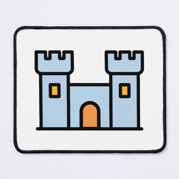 Item preview, Medieval Blue Castle Illustration designed and sold by BetweenForms.