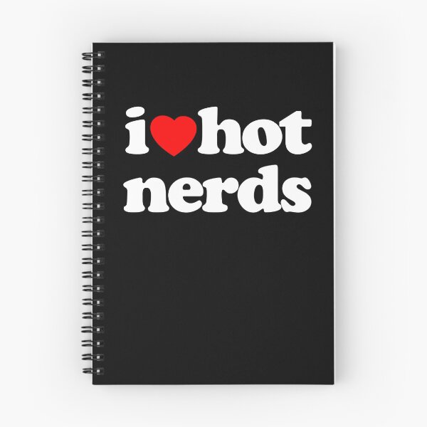 Item preview,  I Love Hot Nerds STEM Geek Graphic White Text designed and sold by MathWare MathClips.