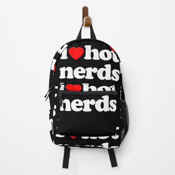 Item preview,  I Love Hot Nerds STEM Geek Graphic White Text designed and sold by MathWare MathClips.