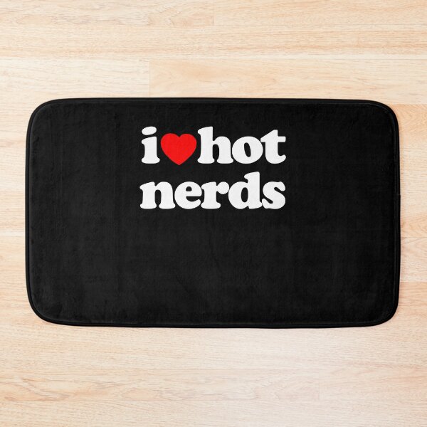 Item preview,  I Love Hot Nerds STEM Geek Graphic White Text designed and sold by MathWare MathClips.