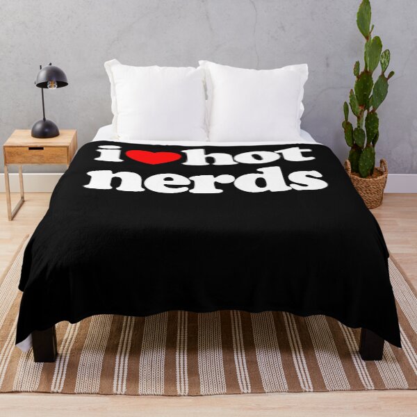 Item preview,  I Love Hot Nerds STEM Geek Graphic White Text designed and sold by MathWare MathClips.