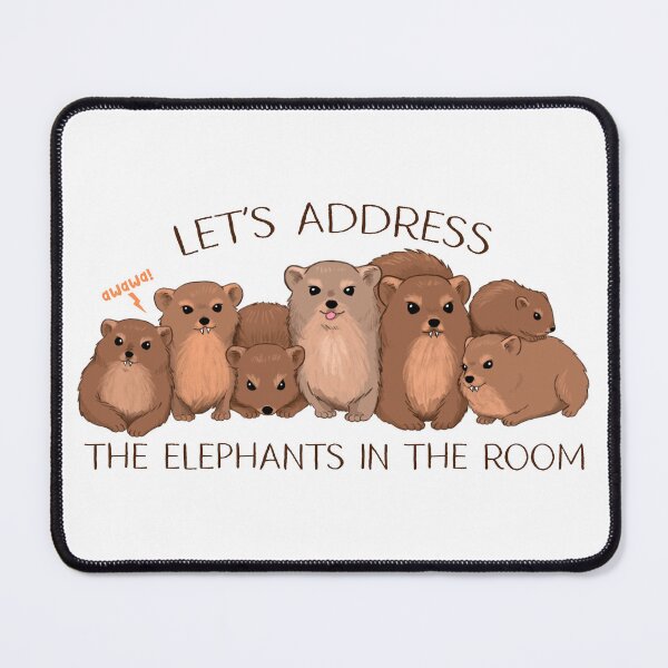 Item preview, Let's Address the Elephants in the Room designed and sold by rachelka.