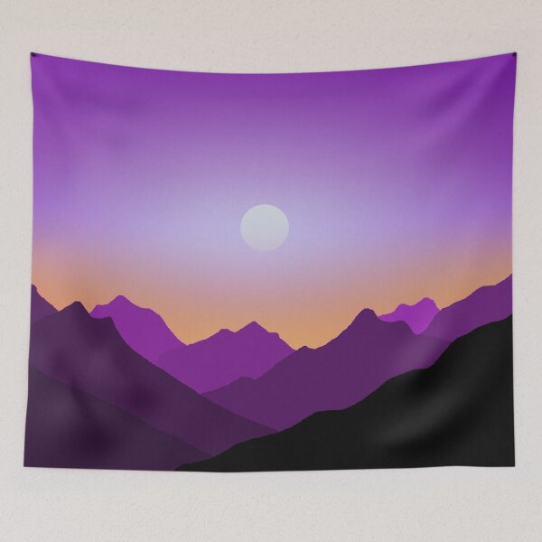 Item preview, Purple Mountain Range Sunset designed and sold by ArtisticJump.