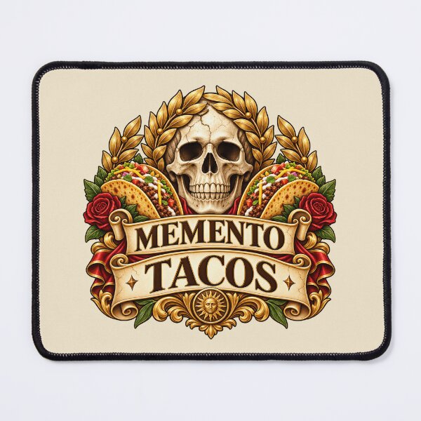 Item preview, Memento Tacos – Funny Latin Taco Pun Skull Roman Design designed and sold by MetaModel Editions.