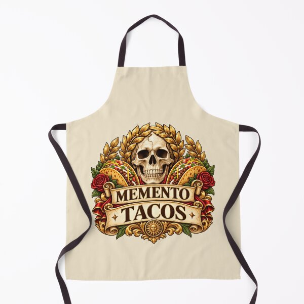 Item preview, Memento Tacos – Funny Latin Taco Pun Skull Roman Design designed and sold by MetaModel Editions.
