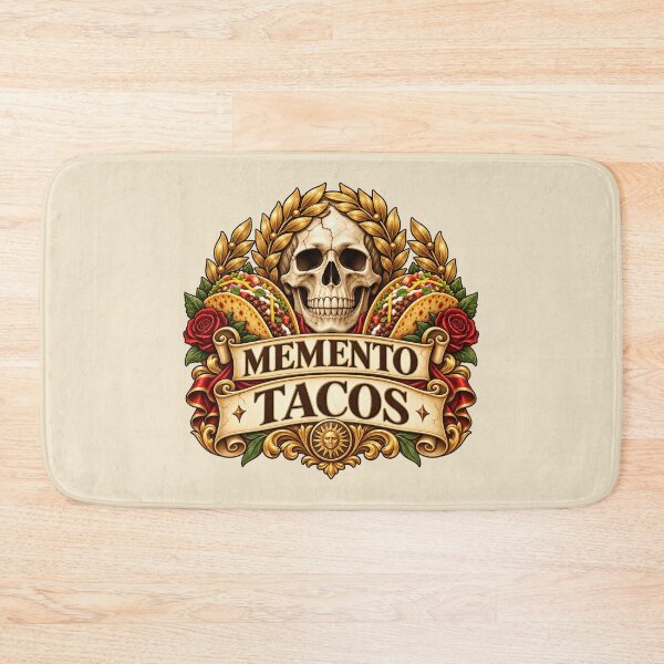 Item preview, Memento Tacos – Funny Latin Taco Pun Skull Roman Design designed and sold by MetaModel Editions.