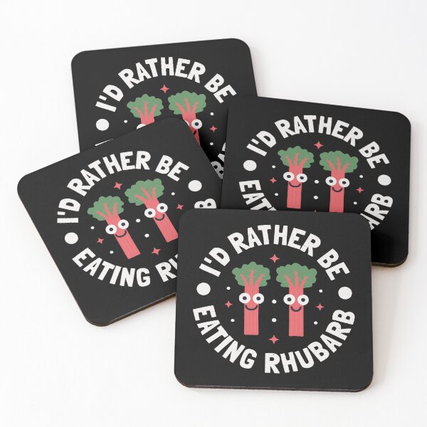 Item preview, I'd Rather Be Eating Rhubarb - Vegetable Lover designed and sold by TomThornton.