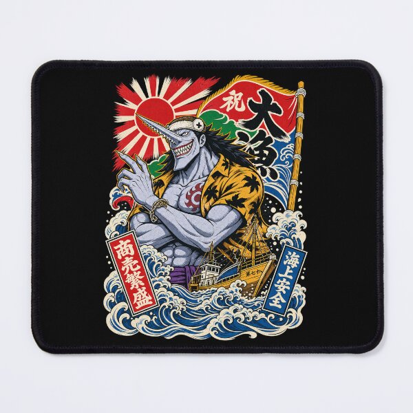Item preview, Vintage Ukiyo-e Japanese Fisherman Ocean Wave Manga Graphic designed and sold by lamiarte.