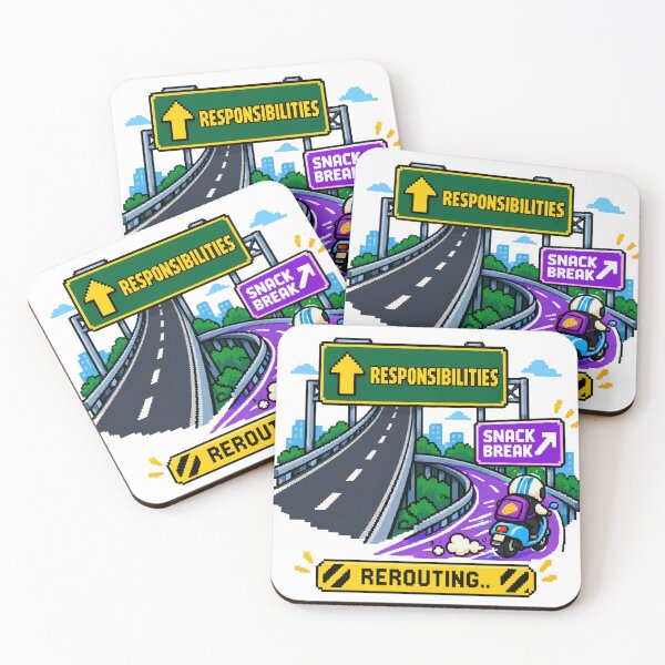 Item preview, REROUTING TO SNACK BREAK designed and sold by BRIGHT BITS BOUTIQUE.