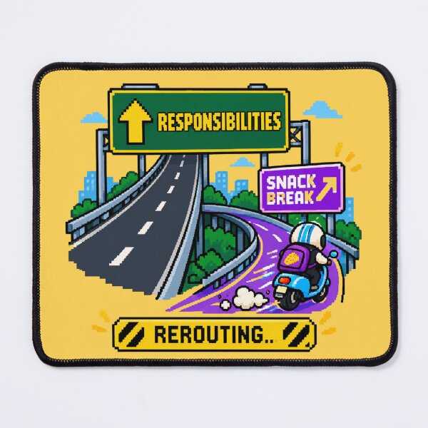 Item preview, REROUTING TO SNACK BREAK designed and sold by BRIGHT BITS BOUTIQUE.