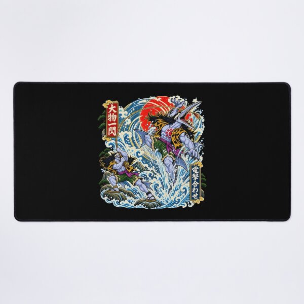 Item preview, Vintage Ukiyo-e Japanese Fisherman Ocean Wave Manga Graphic designed and sold by lamiarte.