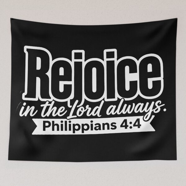 Item preview, Philippians 4:4 Rejoice in the Lord always designed and sold by plushism.
