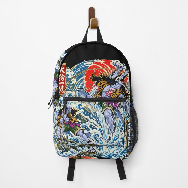 Item preview, Vintage Ukiyo-e Japanese Fisherman Ocean Wave Manga Graphic designed and sold by lamiarte.