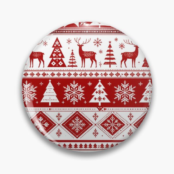 Item preview, A white & red Christmas patrern designed and sold by JosueShop101.