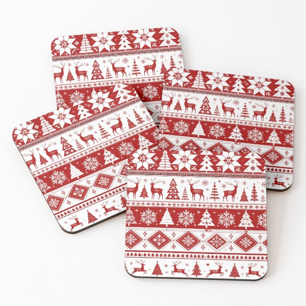 Item preview, A white & red Christmas patrern designed and sold by JosueShop101.