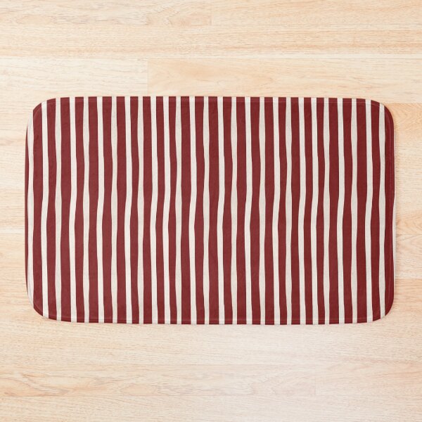 Item preview, Cherry and Warm Ivory Vertical Stripes Aesthetic Pattern | Retro Crimson Red Striped Pattern Gift for Women & Girls | Aesthetic Dark Red Striped Pattern for College Students designed and sold by VivaFy.