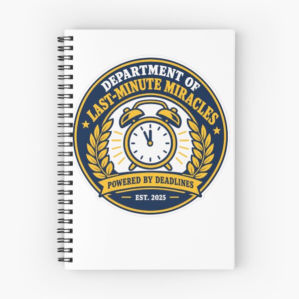 Item preview, Department Of Last-Minute Miracles Retro Seal designed and sold by NovaToons.