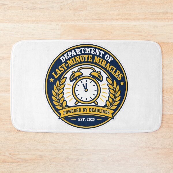 Item preview, Department Of Last-Minute Miracles Retro Seal designed and sold by NovaToons.