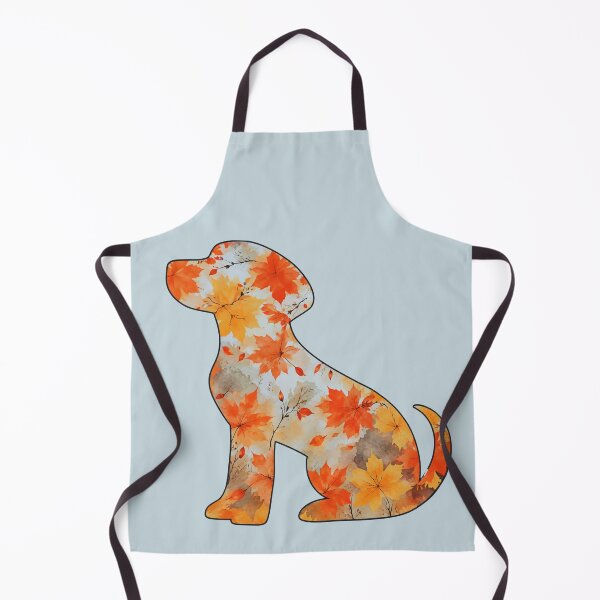 Item preview, Autumn leaves & blue sky puppy  designed and sold by Doodles Down South.