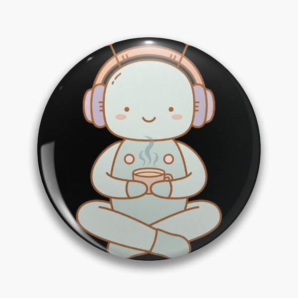 Item preview, Cute Chill Lofi Robot T-Shirt - Developer Coffee Coding Aesthetic designed and sold by cybertreat.