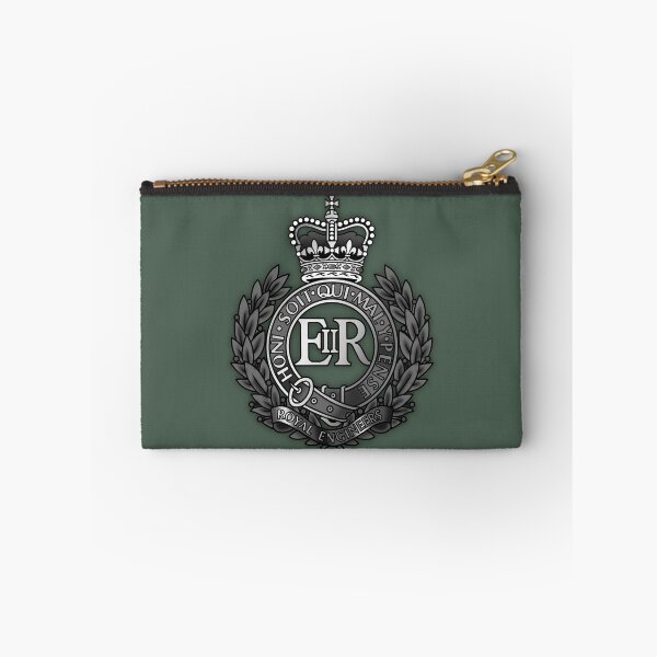 Item preview, Royal Engineers Cap Badge black and White (ER) designed and sold by Auburn-Art.